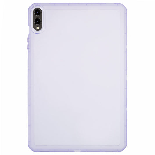 For Samsung Galaxy Tab S9 FE+ / Tab S9+ Case TPU Shockproof Transparent Cover - Purple