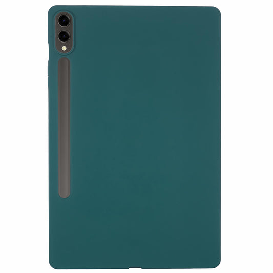 For Samsung Galaxy Tab S9 FE+ / Tab S9+ Case Soft TPU Back Tablet Cover - Blackish Green
