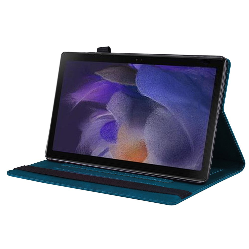 For Lenovo Tab M11 Plus / Tab K11 Plus Case PU Leather Tablet Cover Card Holder Multi-Angle Stand - Blue