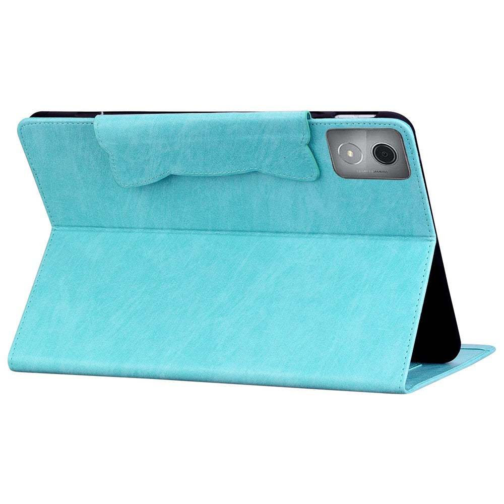 For Lenovo Tab M11 Plus / Tab K11 Plus Case Stand PU Leather Tablet Cover Cat Buckle Closure - Sky Blue