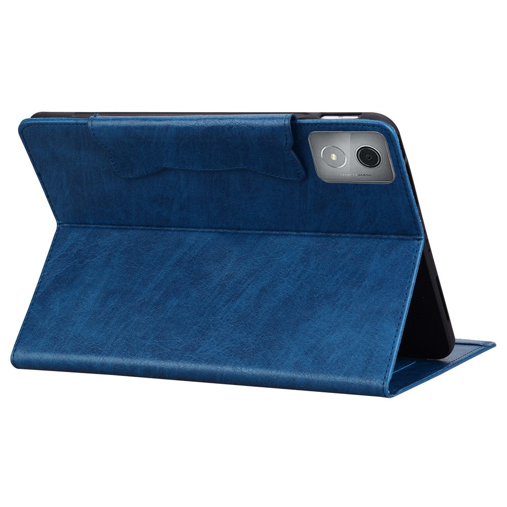 For Lenovo Tab M11 Plus / Tab K11 Plus Case Stand PU Leather Tablet Cover Cat Buckle Closure - Blue