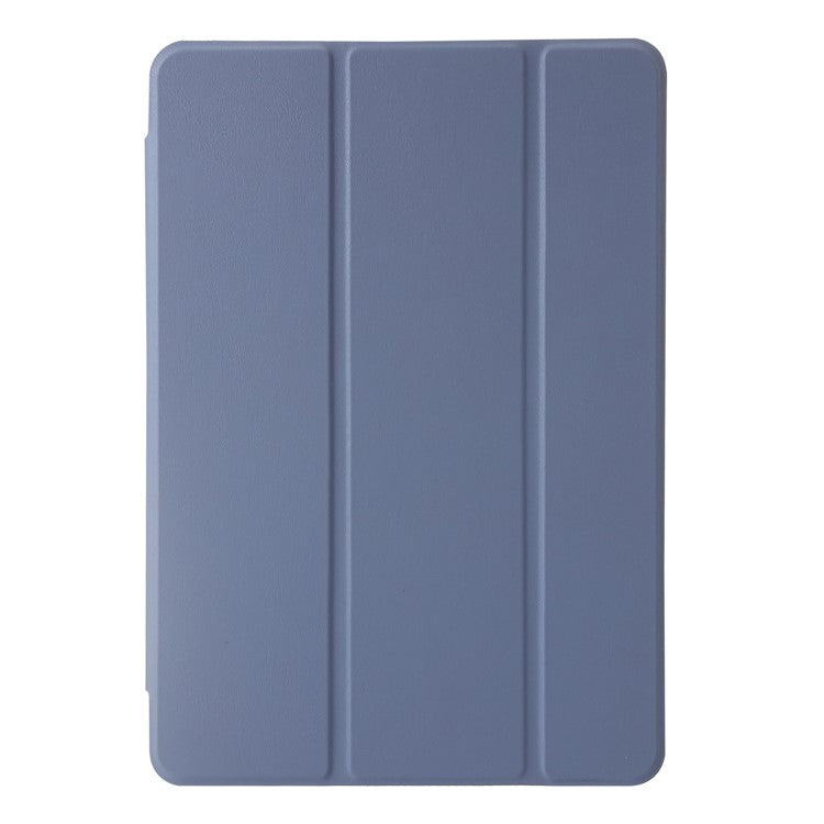 For Huawei MatePad SE 11 Case Tri-fold Stand Leather+TPU+Acrylic Clear Back Tablet Cover - Lavender Purple