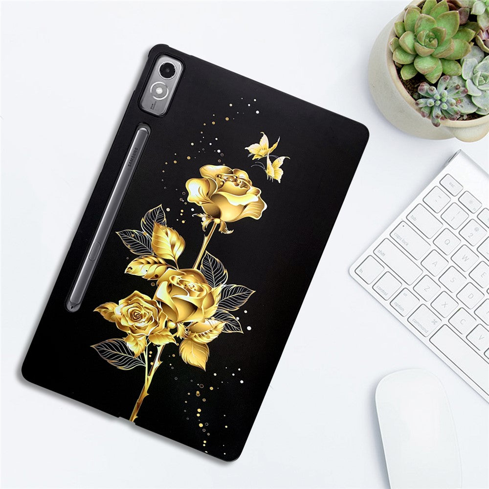 For Lenovo Tab P12 TPU Case Pattern Printing Slim Tablet Protective Cover