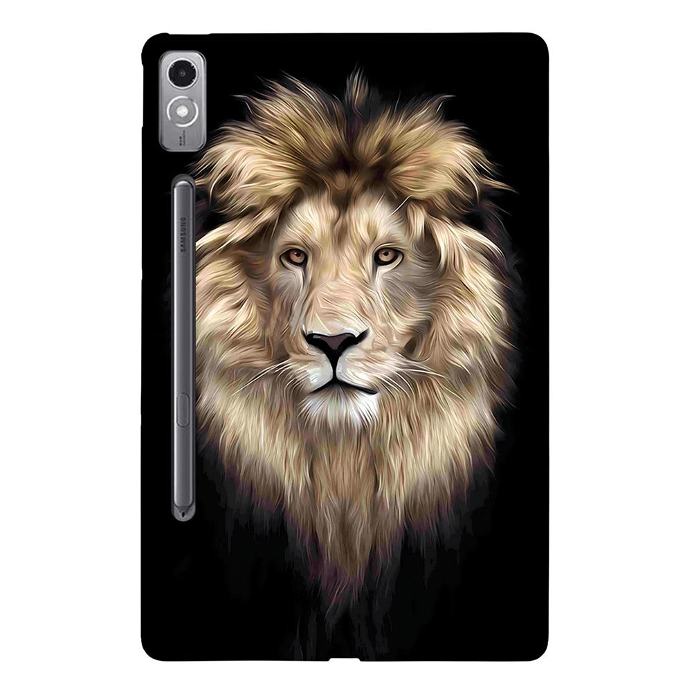 For Lenovo Tab P12 TPU Case Pattern Printing Slim Tablet Protective Cover - Lion