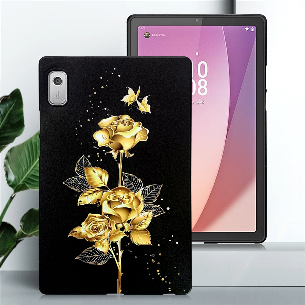 For Lenovo Tab M9 TPU Case Pattern Printing Slim Tablet Protective Cover