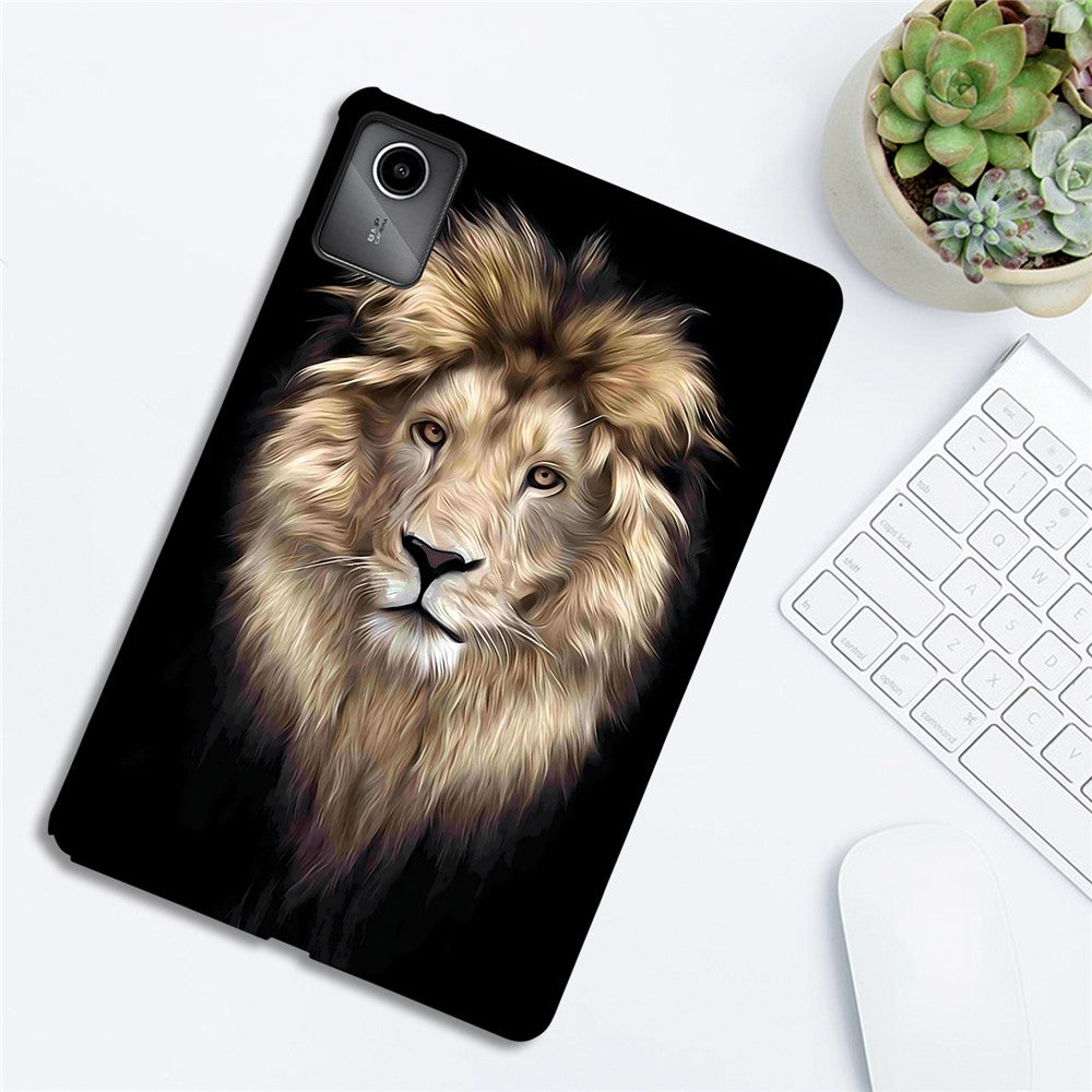 For Lenovo Tab M11 TPU Case Pattern Printing Slim Tablet Protective Cover - Lion