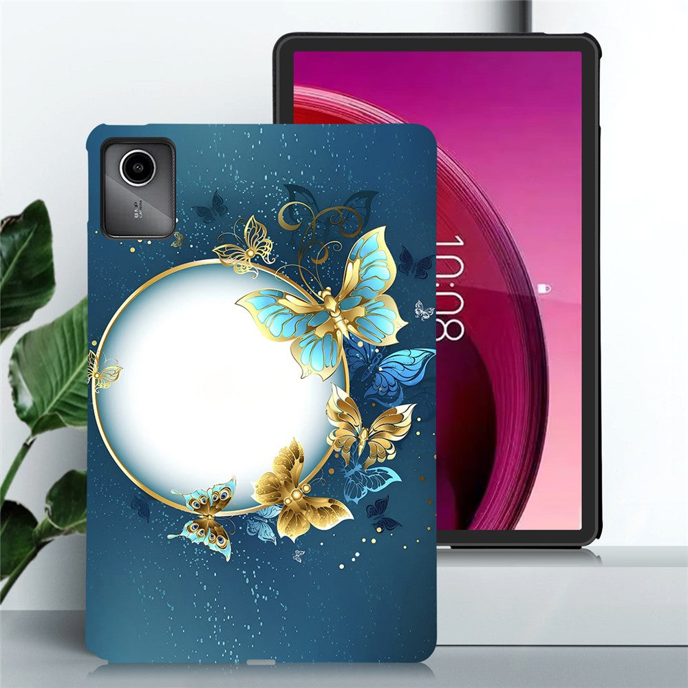 For Lenovo Tab M11 TPU Case Pattern Printing Slim Tablet Protective Cover - Moon and Butterfly