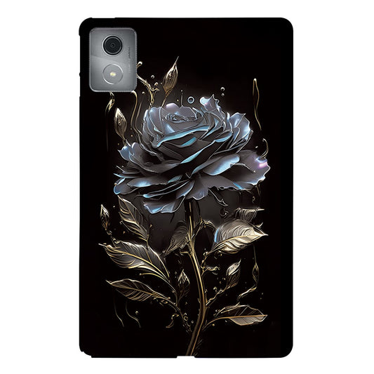 For Lenovo Tab M11 Plus TPU Case Pattern Printing Slim Tablet Protective Cover - Grey Rose