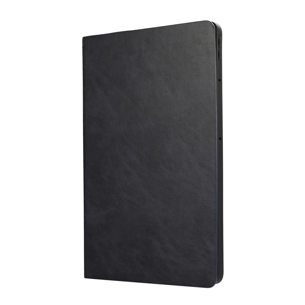 For Lenovo Tab Plus Stand Case Anti-Scratch PU Leather Tablet Flip Cover - Grey