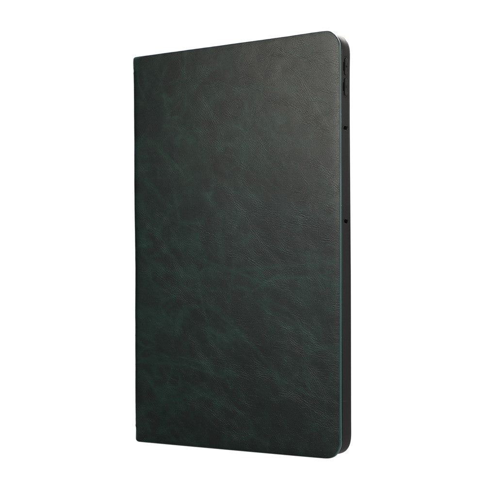 For Lenovo Tab Plus Stand Case Anti-Scratch PU Leather Tablet Flip Cover - Green