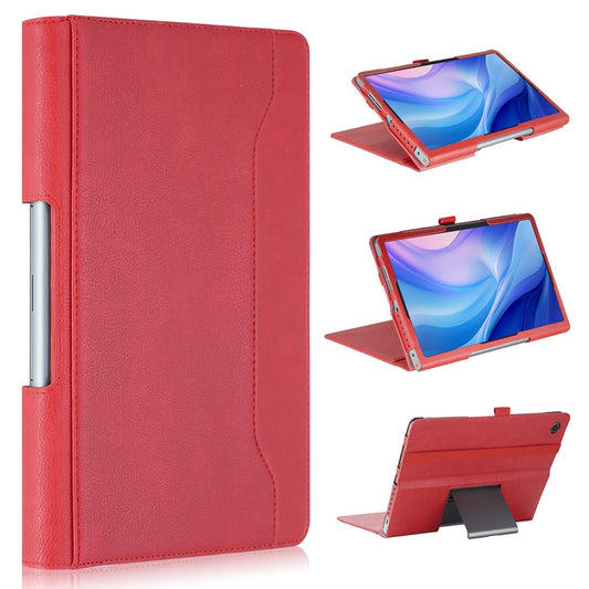 For Lenovo Tab Plus TB351FU / Xiaoxin Pad Studio 11.5 inch Case Stand PU Leather Tablet Phone Cover - Red