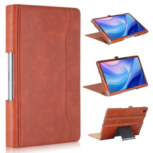 For Lenovo Tab Plus TB351FU / Xiaoxin Pad Studio 11.5 inch Case Stand PU Leather Tablet Phone Cover - Brown