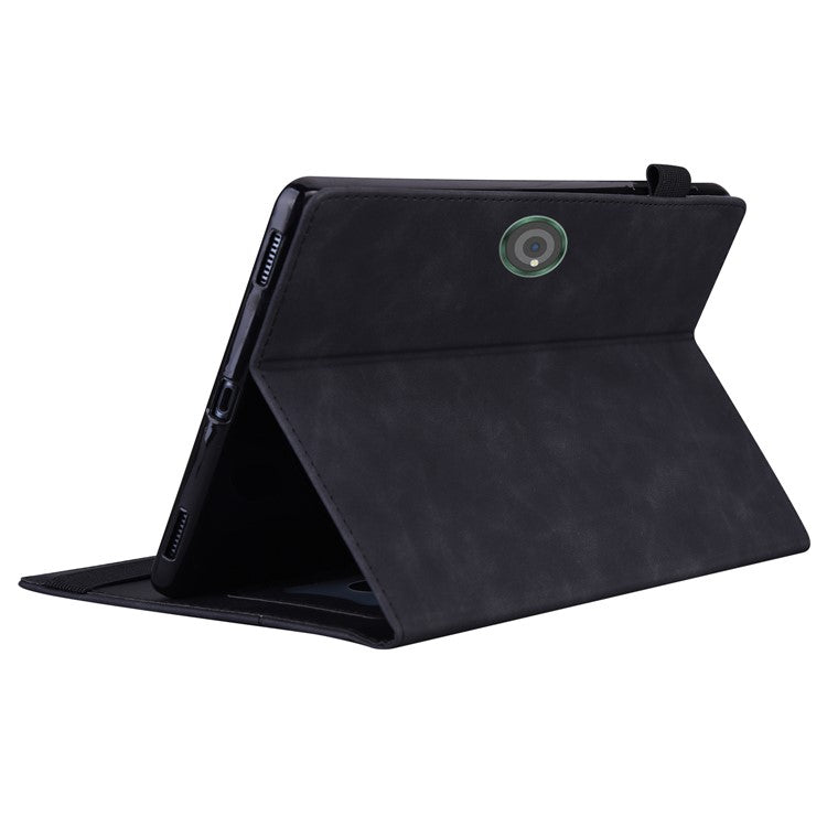 For OnePlus Pad 2 / Pad Pro Case PU Leather Business Folio Protective Tablet Cover Card Holder - Black