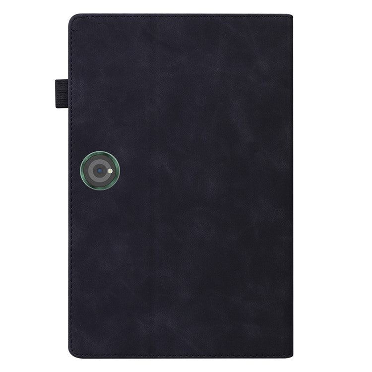 For OnePlus Pad 2 / Pad Pro Case PU Leather Business Folio Protective Tablet Cover Card Holder - Black