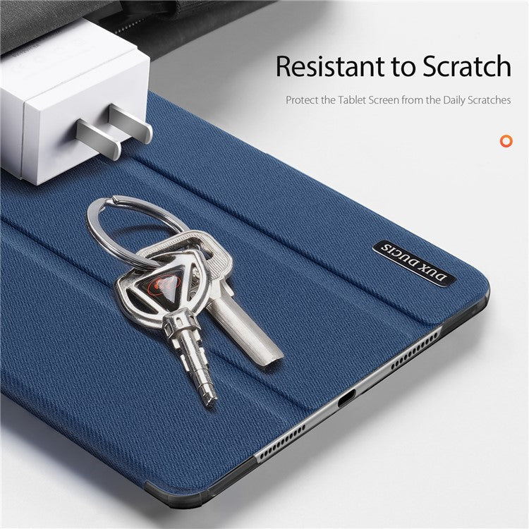 DUX DUCIS Domo Series for Huawei MatePad SE 11 Case Tri-fold Stand Leather Cover Auto Wake / Sleep - Blue