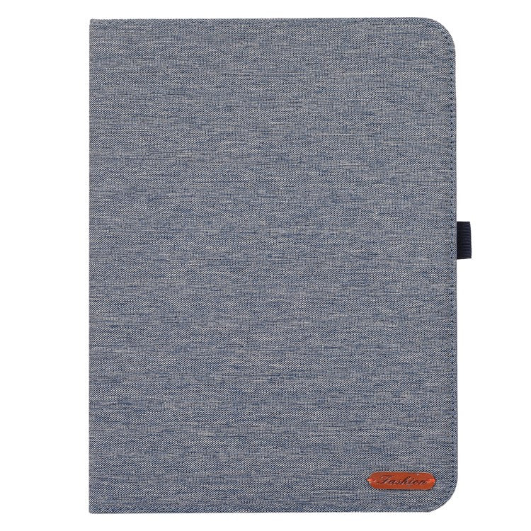 For OnePlus Pad Pro Leather Case Card Holder Cloth Texture Tablet Stand Cover - Blue