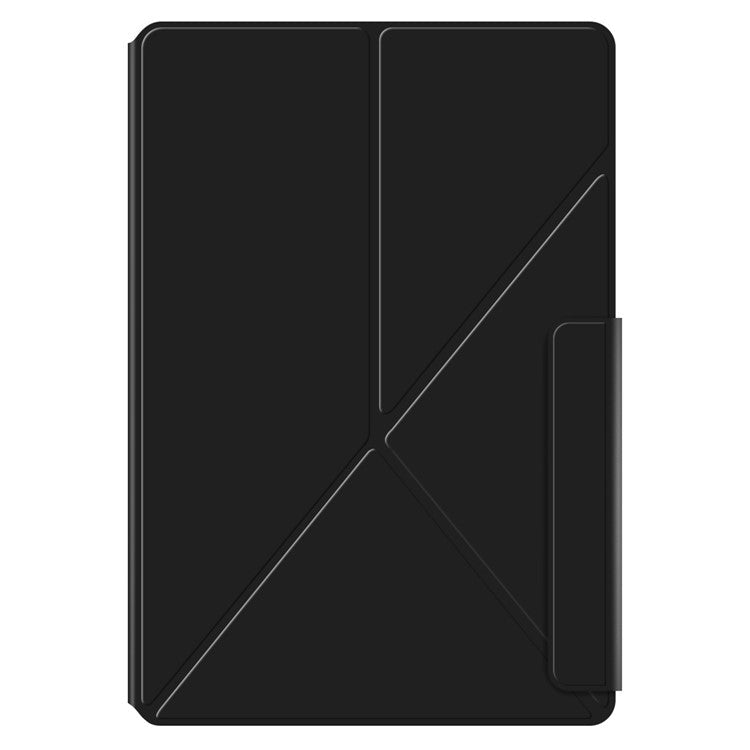 For Huawei MatePad Pro 12.2 (2024) Leather Case Origami Stand Magnetic Tablet Cover Auto Wake / Sleep - Black