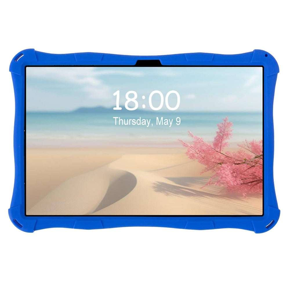 For Lenovo Tab M11 TB330FU / 331FC / Xiaoxin Pad 11 2024 Case Kickstand Cartoon Silicone Tablet Cover - Blue