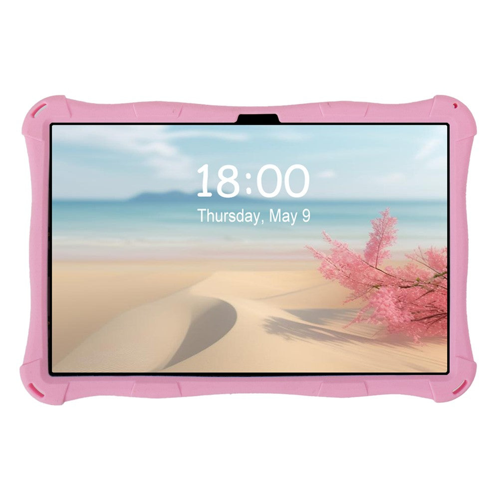 For Lenovo Tab M11 TB330FU / 331FC / Xiaoxin Pad 11 2024 Case Kickstand Cartoon Silicone Tablet Cover - Pink