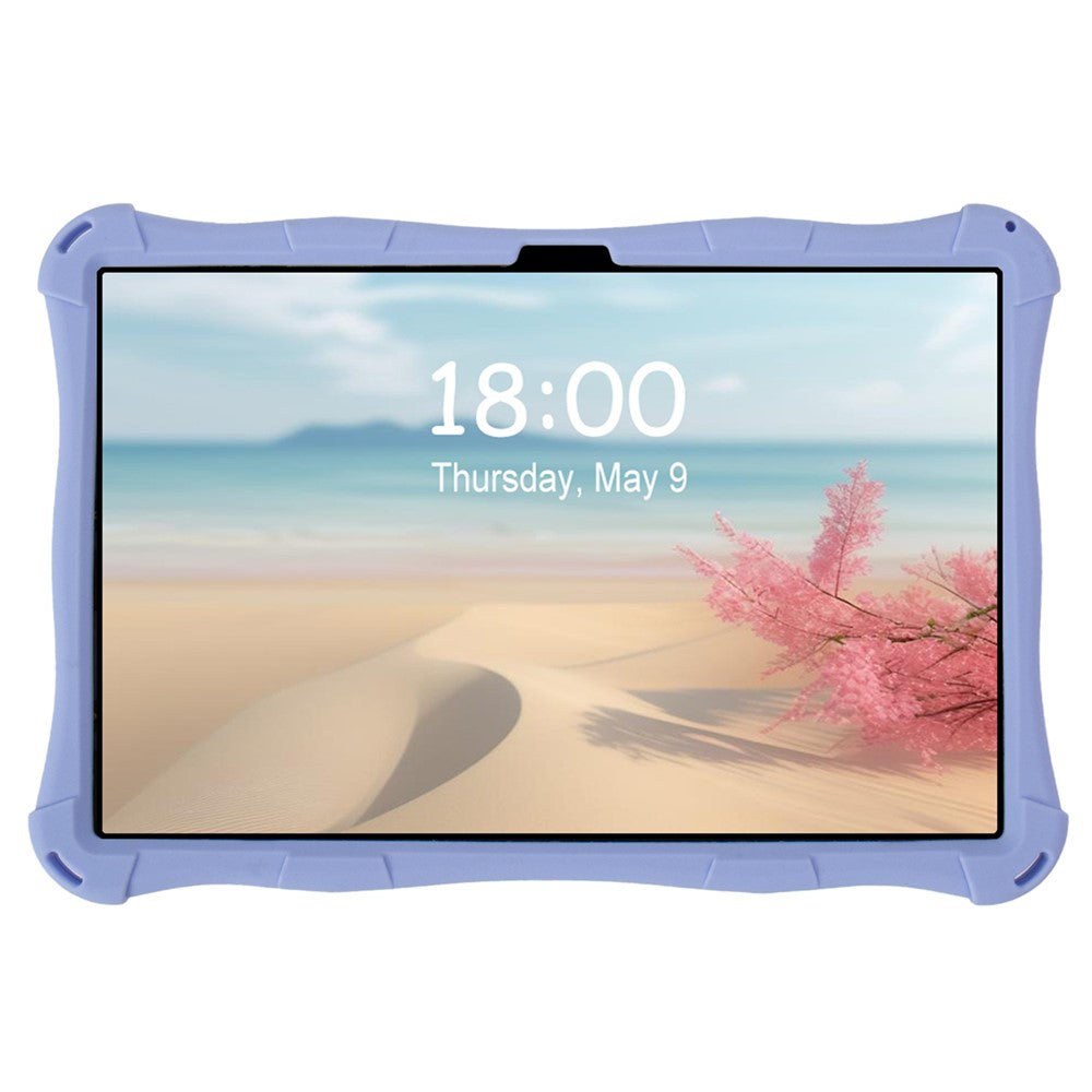 For Lenovo Tab M11 TB330FU / 331FC / Xiaoxin Pad 11 2024 Case Kickstand Cartoon Silicone Tablet Cover - Purple
