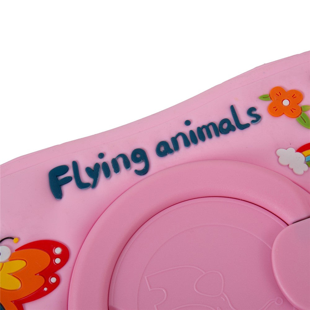 For Lenovo Tab M11 TB330FU / 331FC / Xiaoxin Pad 11 2024 Case with Shoulder Strap Kickstand Cartoon Silicone Cover - Pink