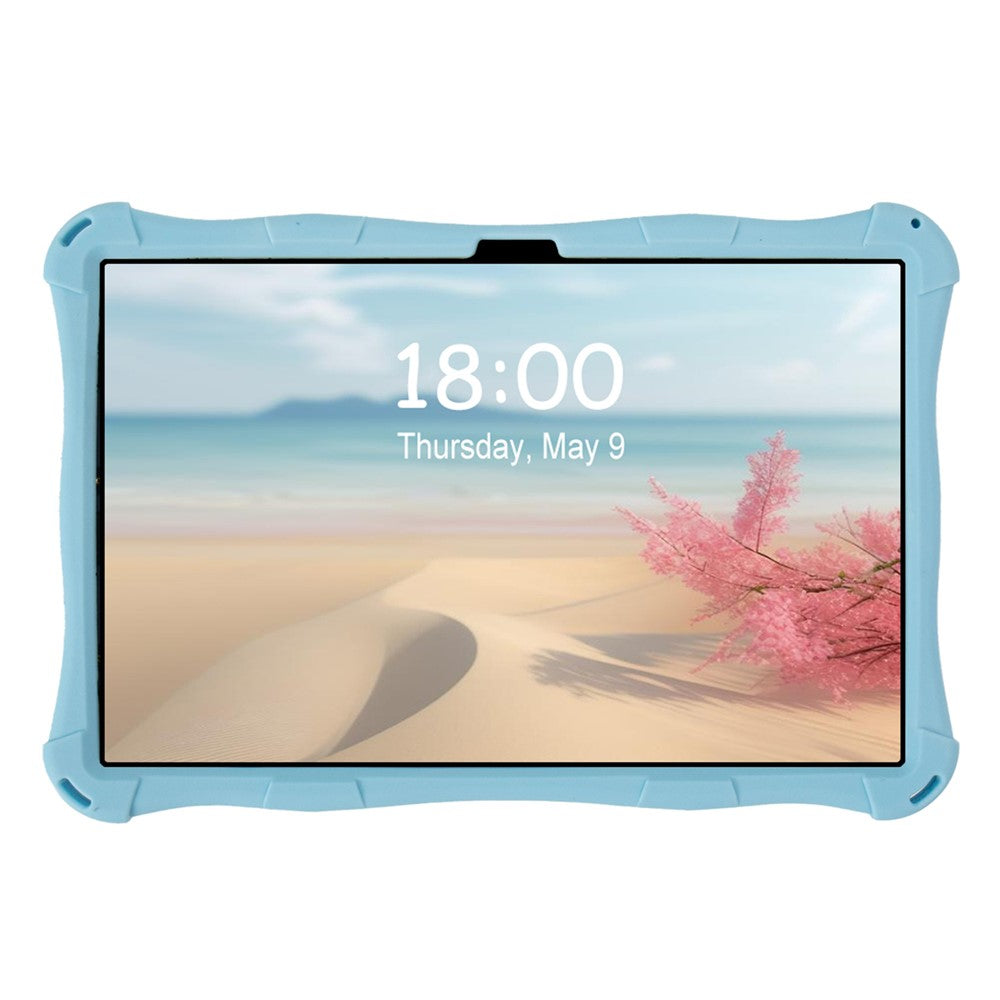 For Lenovo Tab M11 TB330FU / 331FC / Xiaoxin Pad 11 2024 Case with Shoulder Strap Kickstand Cartoon Silicone Cover - Baby Blue