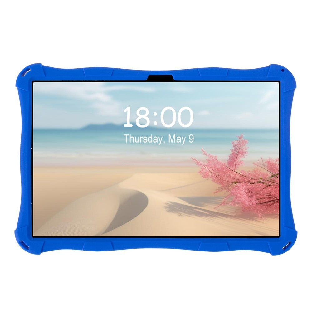 For Lenovo Tab M11 TB330FU / 331FC / Xiaoxin Pad 11 2024 Case with Shoulder Strap Kickstand Cartoon Silicone Cover - Blue