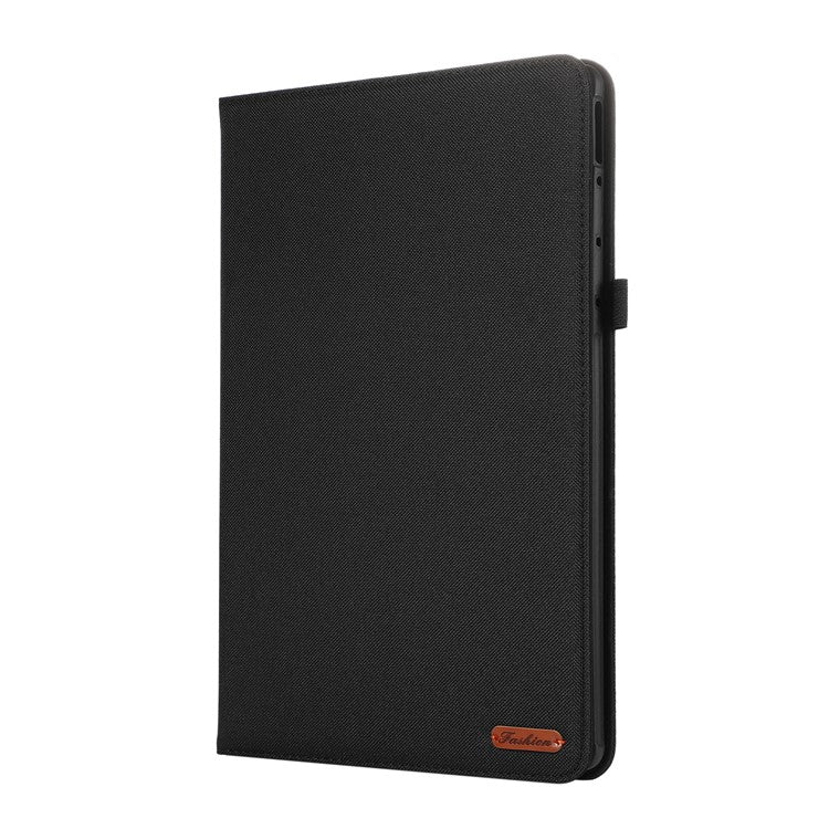 For Huawei MatePad Pro 12.2 (2024) Leather Case Card Holder Cloth Texture Tablet Stand Cover - Black