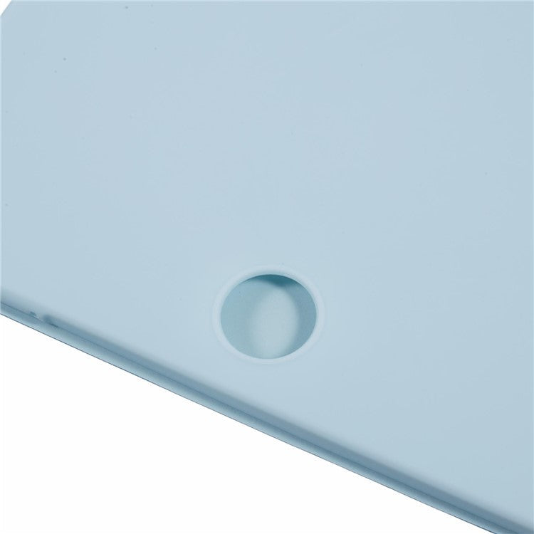 For OnePlus Pad 2 Case PU Leather+Silicone Tri-Fold Stand Tablet Cover - Baby Blue