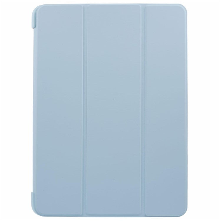 For OnePlus Pad 2 Case PU Leather+Silicone Tri-Fold Stand Tablet Cover - Baby Blue