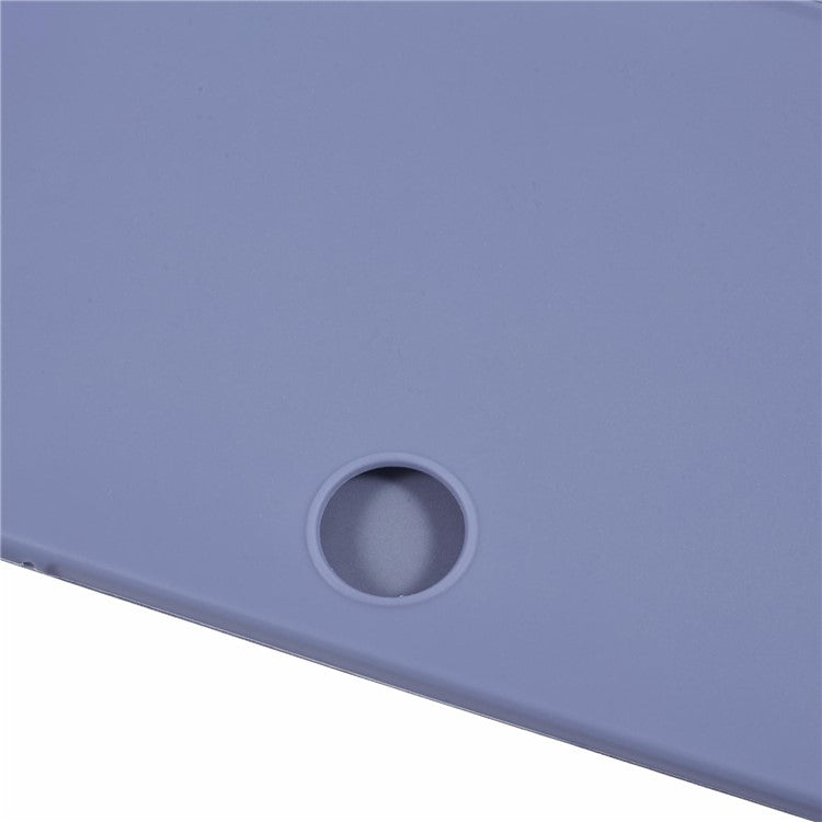 For OnePlus Pad 2 Case PU Leather+Silicone Tri-Fold Stand Tablet Cover - Purple