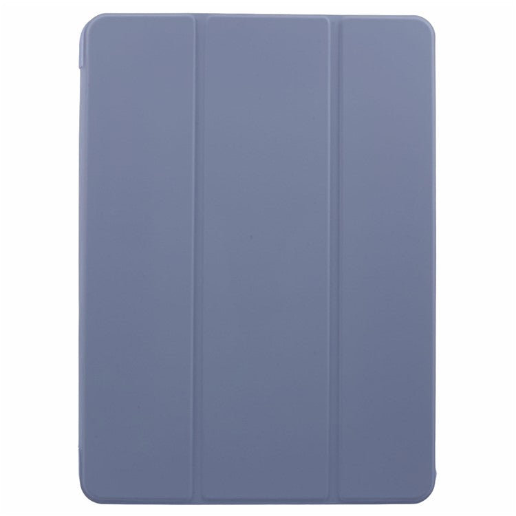 For OnePlus Pad 2 Case PU Leather+Silicone Tri-Fold Stand Tablet Cover - Purple
