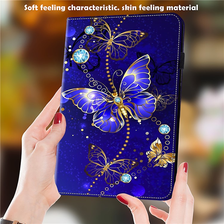 For OnePlus Pad 2  /  Pad Pro Case Pattern Printed Leather Tablet Cover with Card Slot - Butterfly