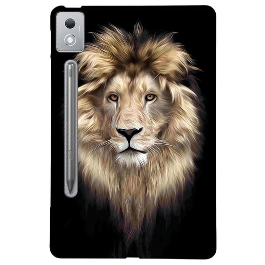 For Lenovo Tab P12 Pro 12.7 2025 / Xiaoxin Pad Pro 12.7 (2025) TPU Case Pattern Printing Slim Tablet Protective Cover - Lion