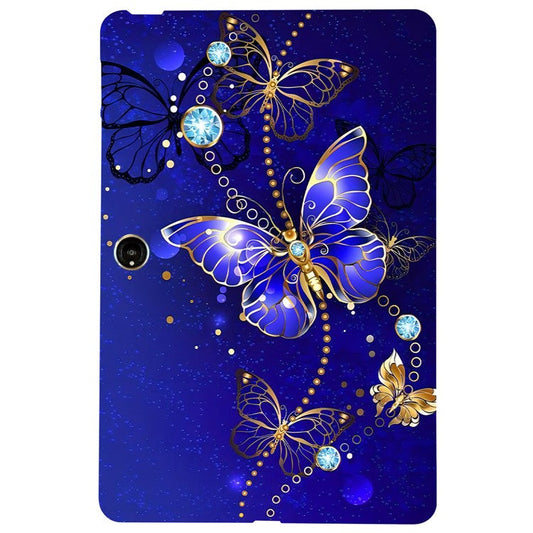TPU Case for Oppo Pad Neo / Pad Air 2 / OnePlus Pad Go Pattern Printing Slim Tablet Protective Cover - Blue Butterfly