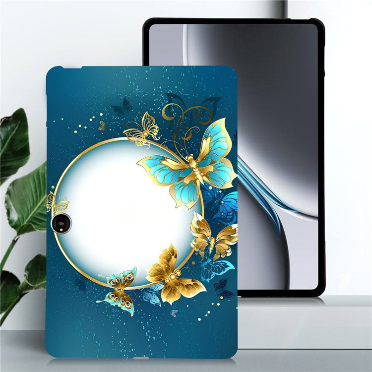 TPU Case for Oppo Pad Neo / Pad Air 2 / OnePlus Pad Go Pattern Printing Slim Tablet Protective Cover - Butterfly Wreath