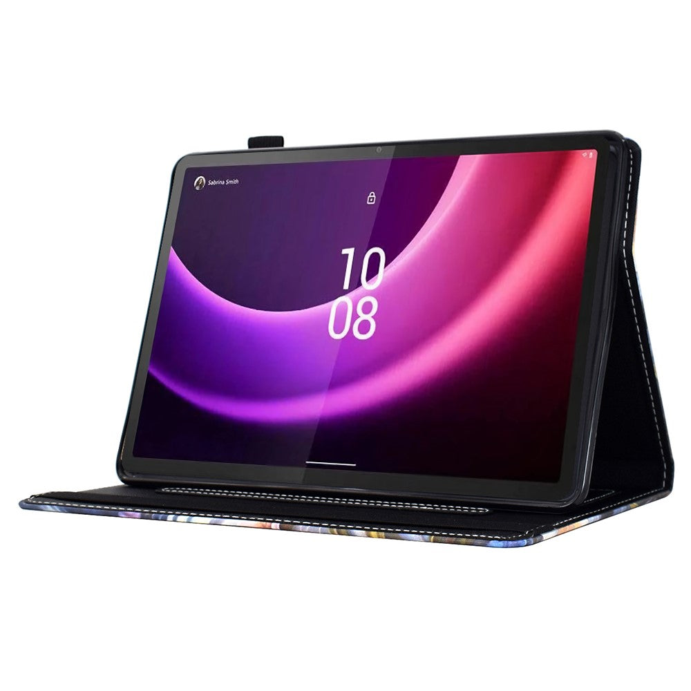 For Lenovo Tab P11 Gen 2 TB-350 / Xiaoxin Pad Plus (2023) Case Pattern Printing Card Holder Leather Tablet Stand Cover - Dog