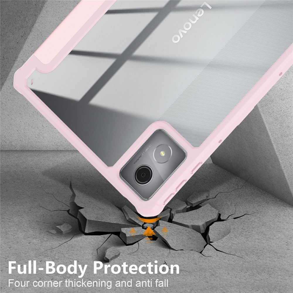 For Lenovo Tab K11 Plus TB230XC Case Auto Sleep / Wake PU Leather Flip Tablet Cover Triple-Fold Stand - Pink