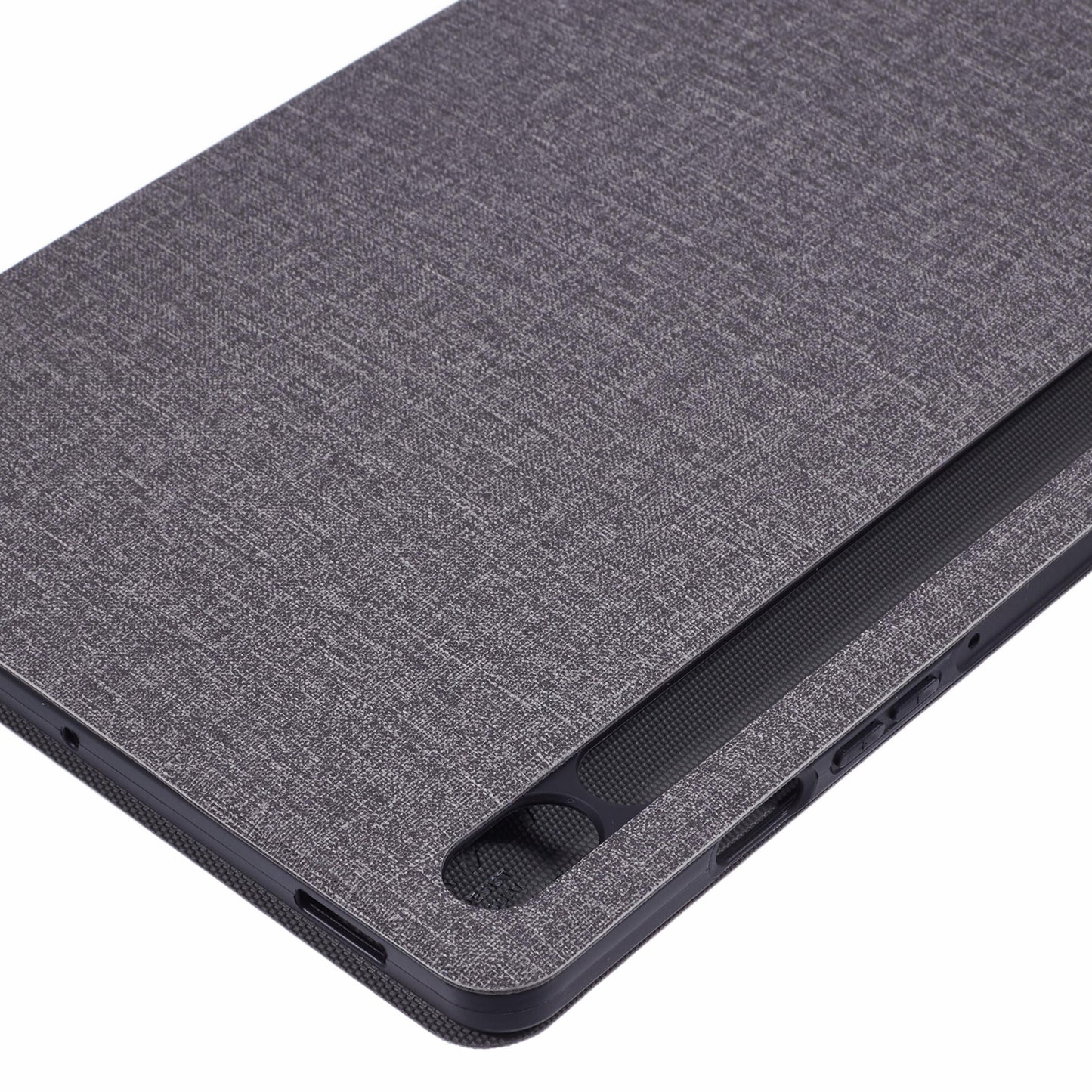 X-LEVEL For Samsung	Galaxy Tab S9 X710, X716B, X718U / Tab S9 FE Case Cloth Texture Leather Tablet Cover - Grey