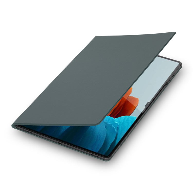 Bulk Purchasing For Samsung Galaxy Tab S8 Ultra Case Pen Slot PU Leather Tablet Cover with Stand, Auto Wake / Sleep - Midnight Green