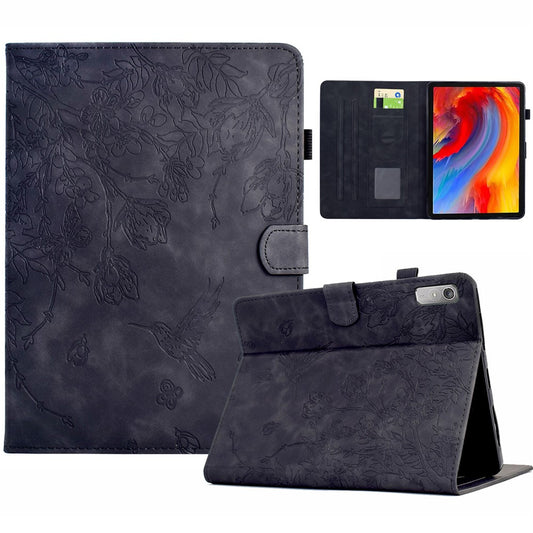 For Lenovo Tab P11 Gen 2 TB-350 / Xiaoxin Pad Plus (2023) Case Card Holder Leather Tablet Cover - Black