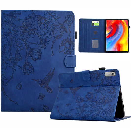 For Lenovo Tab P11 Gen 2 TB-350 / Xiaoxin Pad Plus (2023) Case Card Holder Leather Tablet Cover - Dark Blue