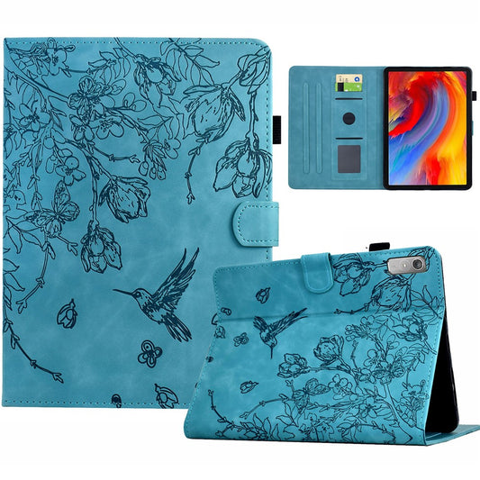 For Lenovo Tab P11 Gen 2 TB-350 / Xiaoxin Pad Plus (2023) Case Card Holder Leather Tablet Cover - Baby Blue