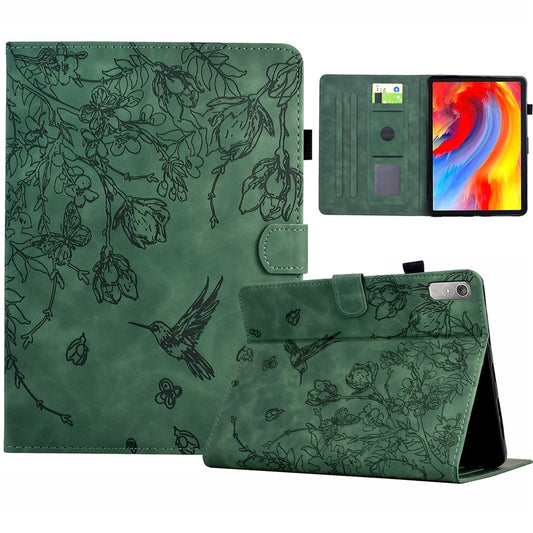 For Lenovo Tab P11 Gen 2 TB-350 / Xiaoxin Pad Plus (2023) Case Card Holder Leather Tablet Cover - Green