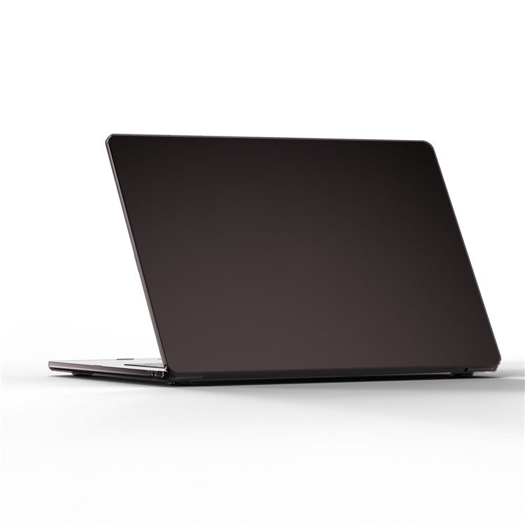 For MacBook Air 13 inch (2025) / (2024) A3113 M3 / (2022) A2681 Case Crystal Clear Hard PC Laptop Cover - Transparent Black