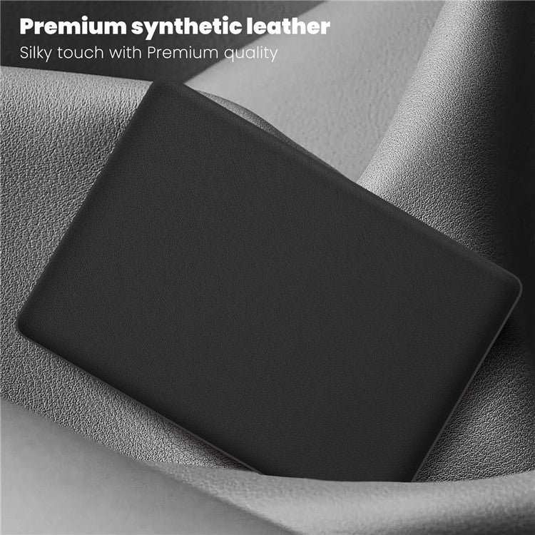 For MacBook Pro 16 inch (2024) / (2023) / (2021) A2485 M1 Pro / M1 Max / A2780 / M3 A2991 Laptop Case Anti-Slip PC+PU Leather Flip Cover - Black