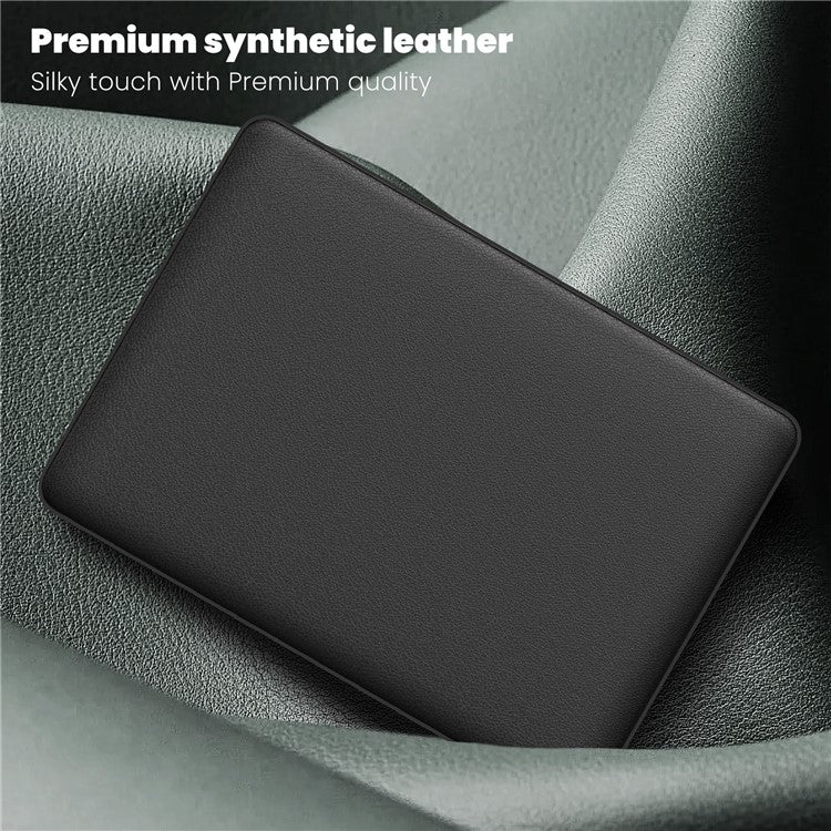 For MacBook Pro 13 inch (2022) / (2020) / (2018) M1 / M2 A2289 A2251 A2159 A1989 A1706 A1708 Laptop Case Anti-Slip PC+PU Leather Flip Cover - Black
