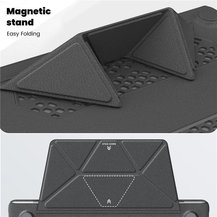 For MacBook Pro 13 inch (2022) / (2020) / (2018) M1 / M2 A2289 A2251 A2159 A1989 A1706 A1708 Laptop Case Anti-Slip PC+PU Leather Flip Cover - Grey