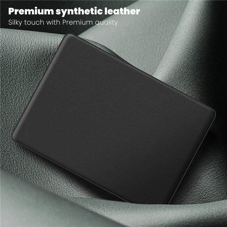 For MacBook Pro 14 inch (2023) / (2021) A2442 M1 Pro / M1 Max / A2779 / M3 A2918 A2992 Laptop Case Anti-Slip PC+PU Leather Flip Cover - Black