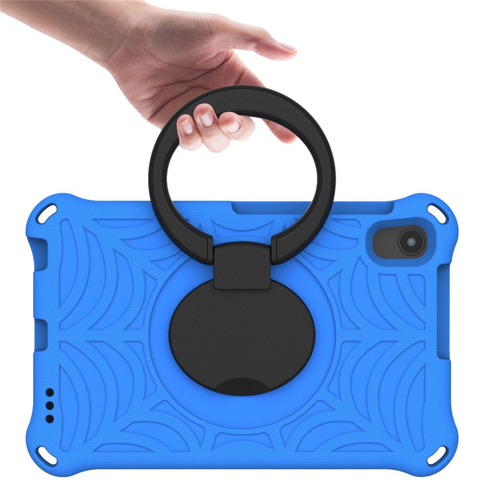 For Lenovo Tab M8 TB-8505/TB-8705/TB-8506 (2021) Shockproof EVA Case Anti-Scratch Protective Cover Kickstand Tablet Case with Shoulder Strap - Blue